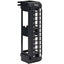 ICC 12 port vertical blank HD patch panel with wall mount bracket in black