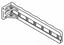 Chatsworth stand-off tie bracket for network rack cable management and organization