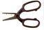 Platinum Tools ceramic Kevlar scissors with brown handles for cutting network cable and cabling materials