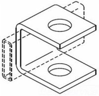 Chatsworth runway support bracket with dual mounting plates and vertical rail attachment for data center rack cable manageme…