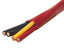 16-4 FPLR fire alarm wire with red jacket and black/yellow copper conductors on 1000ft spool