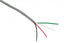 18 gauge 4 conductor stranded multi-conductor cable with gray outer jacket and colored inner wires