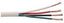18 gauge 4 conductor plenum cable with white jacket and color-coded copper wires for networking installations