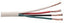 18 gauge 4 conductor stranded plenum multi-conductor cable with color-coded wires in protective jacket