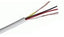 18 gauge 6 conductor stranded plenum multi-conductor cable with white jacket and color-coded interior wires