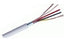 18 gauge 6 conductor shielded plenum cable with color-coded wires and protective shielding jacket