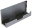 Gray wall mount computer bracket with black backplate and cable management tray for small form factor systems