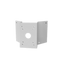 DWC PTZ camera corner mount bracket with white finish and mounting holes for secure installation