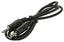 Black 3.5mm stereo audio cable with male connectors on both ends, 2 feet in length