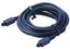 Steren 12ft TOSLINK to TOSLINK optical cable with blue connectors and jacket, coiled display