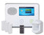2GIG Go!Control wireless alarm and automation kit with touchscreen panel, door sensors, motion detectors, and remote control