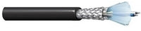 Belden 22 gauge 2-conductor multi-conductor cable with shielded twisted pair design and blue connector end