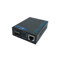 GEP-6301SFPC 10/100/1000M Media Converter with Ethernet and fiber optic ports for network cabling