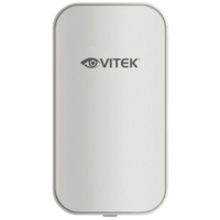 Vitek Air Series 5.8GHz wireless bridge device with white casing and rounded corners, showing eye logo and product branding …