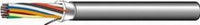 AQC3186 West Penn Aquaseal 18-6 shielded network cable with multicolor conductors and gray PVC jacket