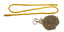 Flex-Fish and chain cable management tool with weighted mesh ball and flexible yellow cord for organizing network cabling