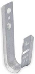 Galvanized 3/4 inch J-hook cable management hardware for network rack mounting and structured cabling installations