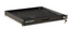 Black 1910-3-002-01 rackmount keyboard tray with pull-out drawer and side handles for server rack installation