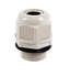 Waterproof 3/4 inch plastic cable gland connector with ribbed strain relief boot and threaded entry for junction box install…