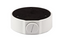 White aluminum junction box with black top plate for fixed dome camera wall mounting installation
