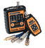 LAN ProNavigator tester and remote unit with coax connectors, test cables, and diagnostic buttons for network cabling troubl…