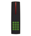 R915-V5C black indoor/outdoor access card reader with red light indicator and green numeric keypad 1-9, X, 0, checkmark butt…