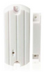 SM-87B wireless door and window sensor with white casing and magnetic contact strip for security systems
