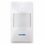 SM-80 wireless PIR motion sensor with white plastic housing and recessed detection window