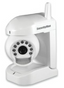 SecurityMan SM-850 wireless color camera with antenna and pan-tilt base, white 2.4GHz networking device