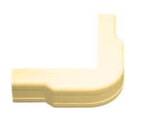 Ivory 1-3/4 inch outside corner cover raceway for structured cabling cable management