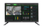 VTM-TLM55DP-4K 55-inch 4K professional security LED monitor displaying multi-window surveillance feeds with real-time analyt…