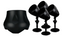 Vanco Outdoor Speaker Kit with Landscape Subwoofer - Black