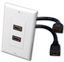 Dual HDMI® Pigtail Decor Wall Plate
