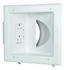 Datacomm Recessed Low Voltage Media Plate with Duplex Receptacle