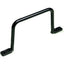 Black D-ring cable management bracket with 5 inch width and 3.25 inch depth for rack mount installations