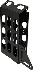 Black VMP digital signage computer holder with cable management slots and mounting brackets for rack installation