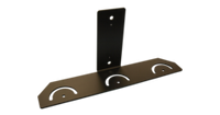 DW triple mounting bracket for SiteWatch illuminators with black steel construction and mounting hardware