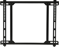 Black VMP flush mount bracket for 27 to 42 inch flat panel displays with adjustable mounting rails