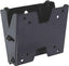 Black tilting wall mount bracket for flat panel displays 10 to 23 inches with adjustment hardware and cable management featu…
