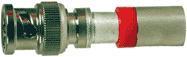 Belden ProSNS Plenum BNC compression connector for RG59 cable with red band and brass ferrule