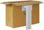 Cardboard box containing ICC 50 Pair 66 Wiring Block 25-pack with white wiring block visible extending from box