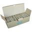 Bulk box of 25 ivory single gang keystone wall plates with 2-port capacity for network cabling installations