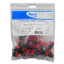 25-pack of ICC HD Cat 6 modular keystone jacks in black color, packaged in clear plastic bag with product label
