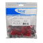 ICC EZ Cat 6 modular keystone jack 25 pack in red color for network cabling installations