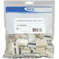 ICC 110 connecting block 5 pair 100 pack in bulk packaging for structured cabling installations