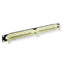 ICC 110 rackmount patch panel 100 pair Cat5e with black mounting bracket and yellow cable management arms