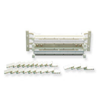 ICC 110 Block Wiring Kit with 100-pair Cat5e termination components including two 110 blocks and connector strips