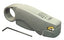 ICC coaxial cable stripper tool with gray handle, adjustment screw, and included stripping blade for network cabling work