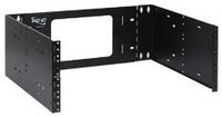 ICC EZ Fold Wall Mount Hinged Bracket with 15-inch depth and 4 RMS capacity, black steel rack mount hardware