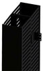 ICC vertical finger duct cable management system with double-sided design for server rack cable organization